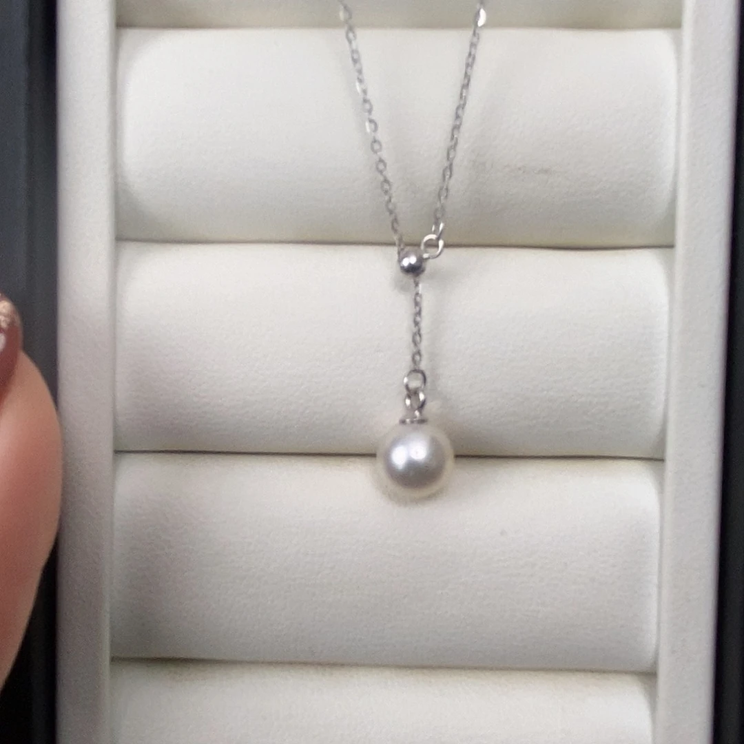 海水珍珠颈饰银S925镶嵌