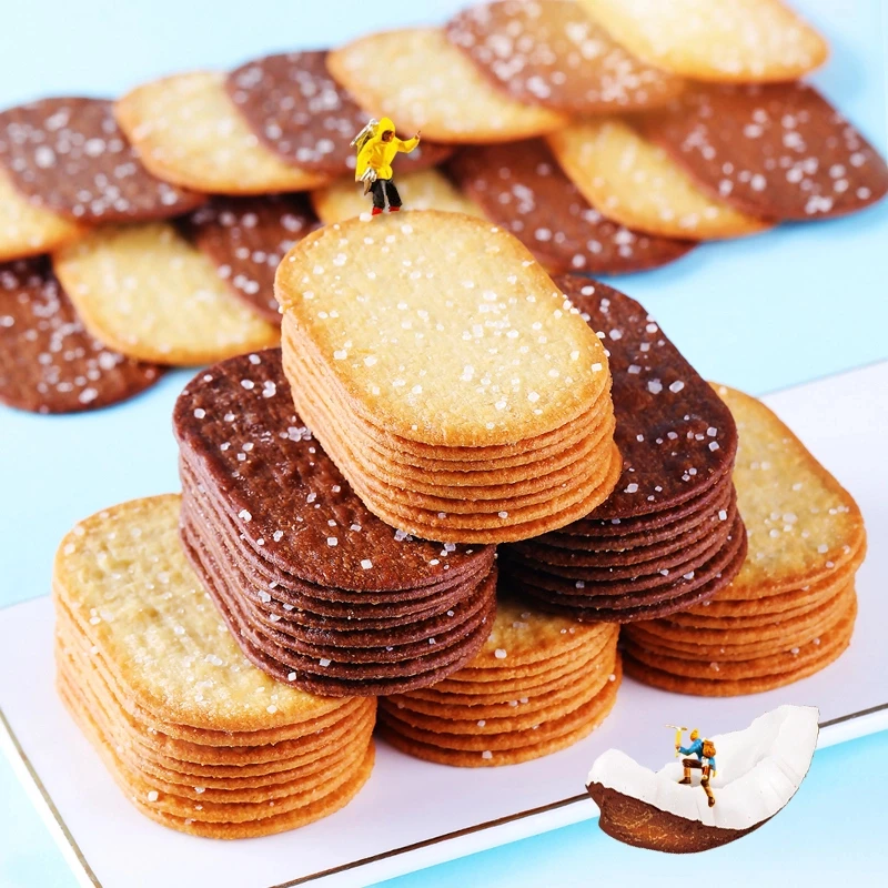 【60包】椰香味酥香巧克力味薄脆饼干酥脆网红办公室休闲绚莉小零食