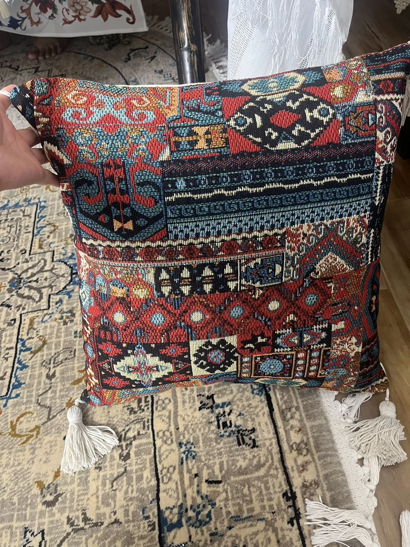 波西米亚风格提花民族风抱枕套客厅卧室沙发腰靠