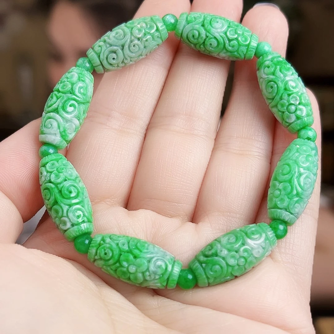 翡翠未镶嵌颈饰手链