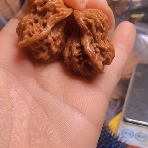 桃核把件盘山小鸟