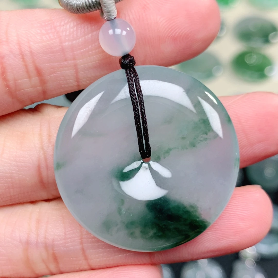 翡翠未镶嵌吊坠(不含链)32.3-6.0