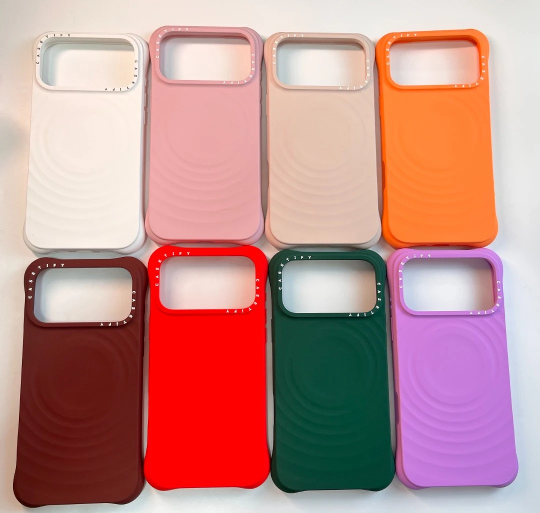 高级新款液态硅胶波纹磁吸适用于苹果17promax手机壳16pro