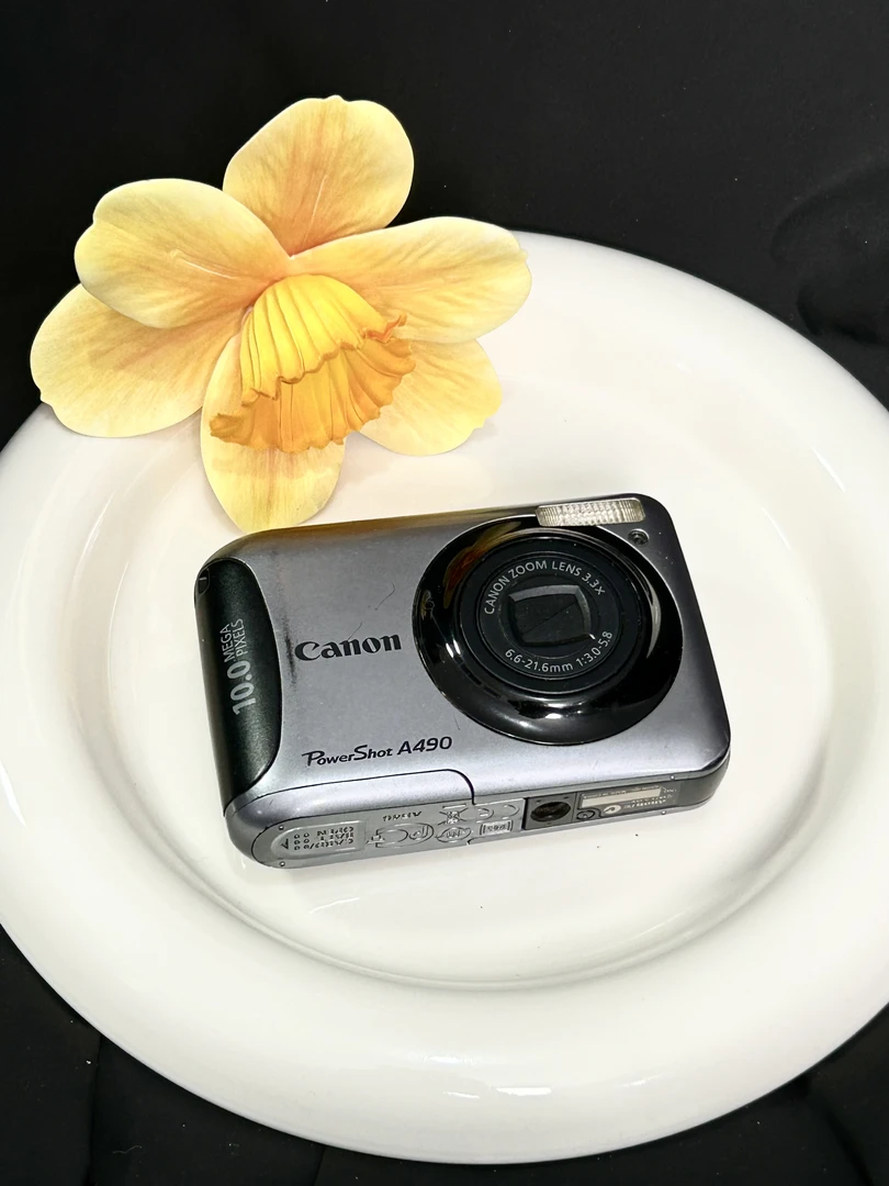 9新 Canon/佳能 a490 复古ccd数码相机 用五号电池