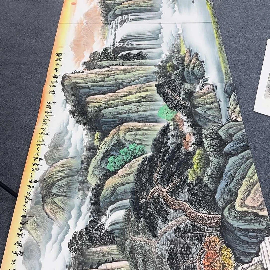 国画作品小姐姐放漏中