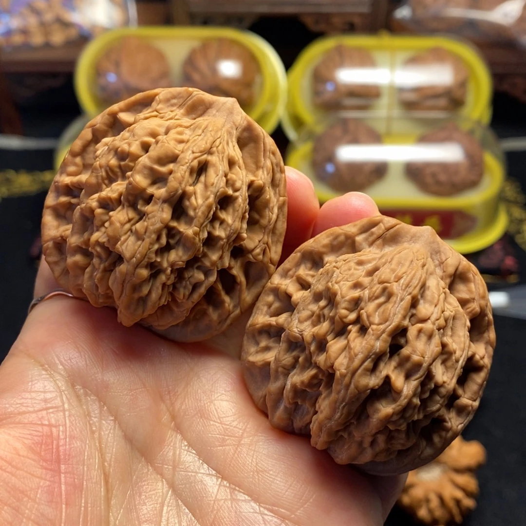 把件桃核粗筋麦虎44