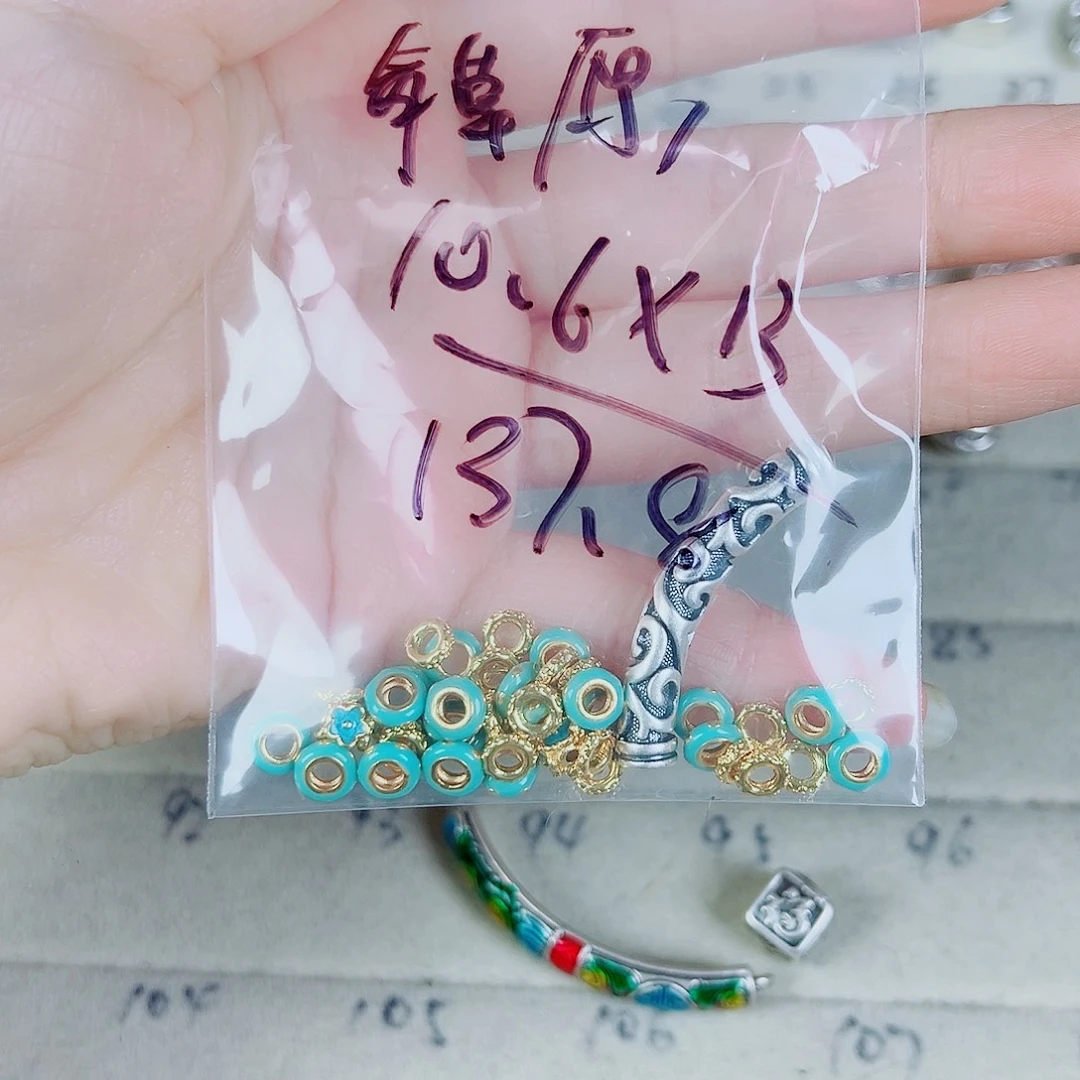 珐琅足银足银配件