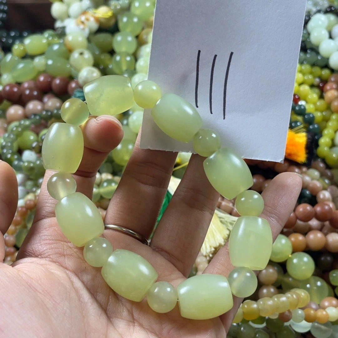 蛇纹石玉未镶嵌手链