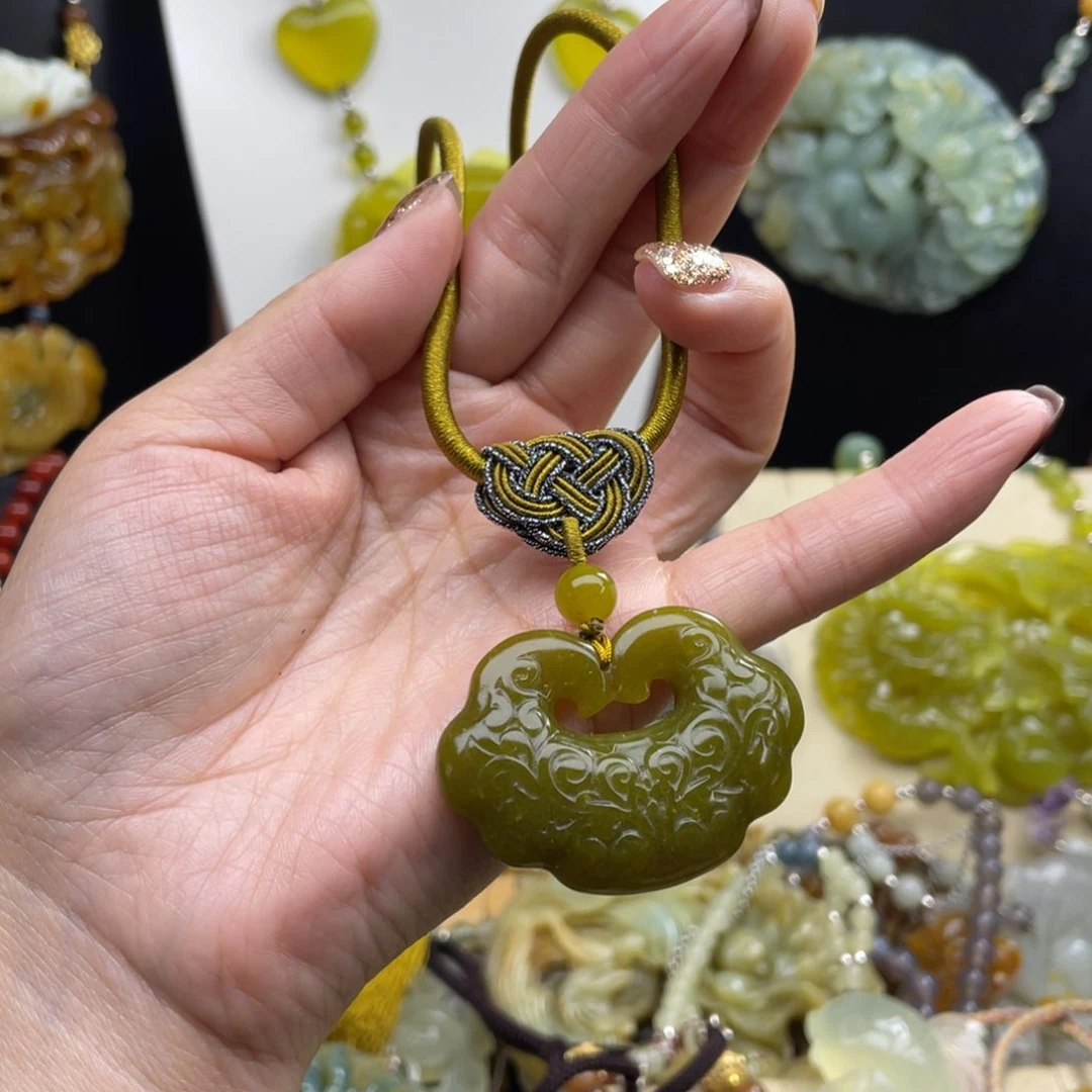 未镶嵌岫玉项链8888