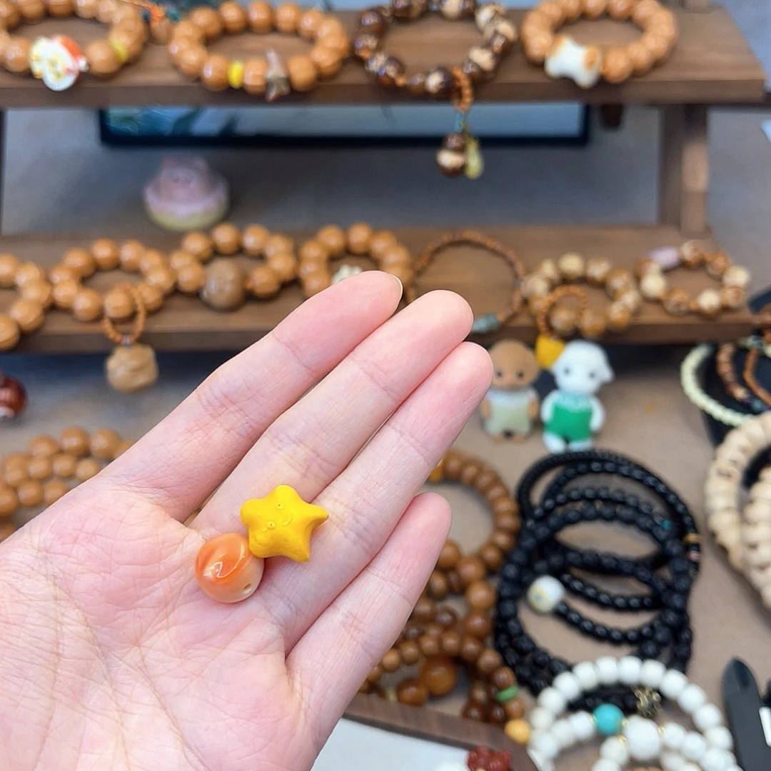 猴头核桃手串麋**?配件配件