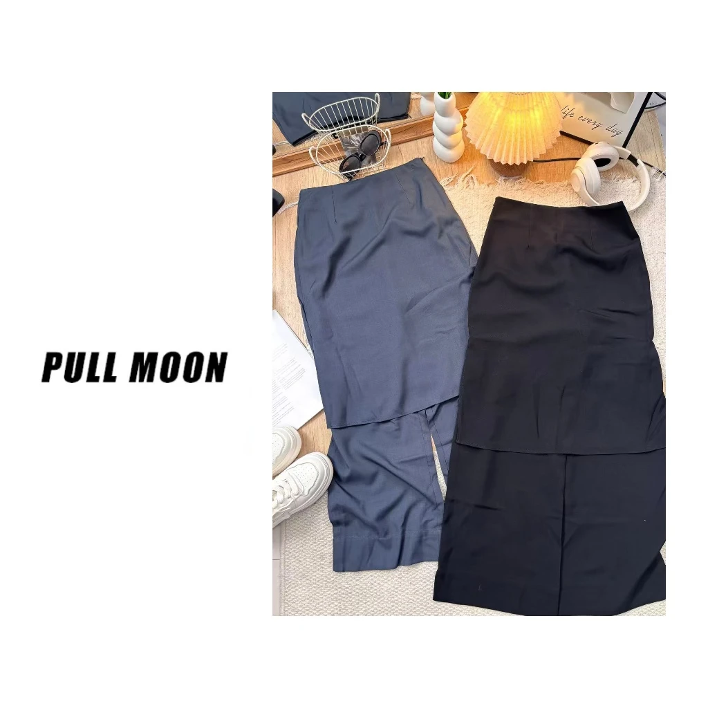 608619/119-9 小众设计 气质款假两件西装裙休闲裤