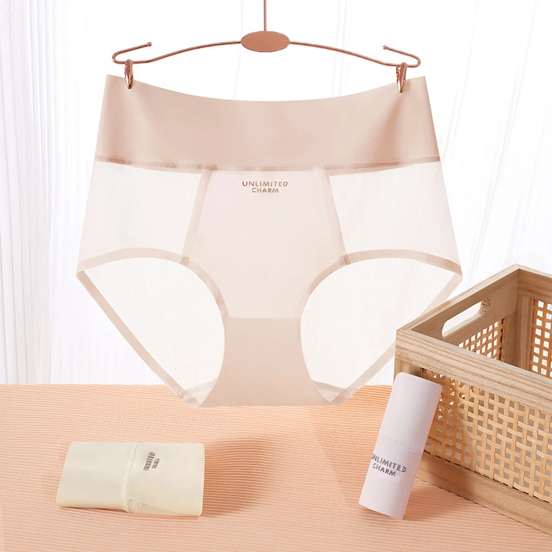 夏季新款小清新配色简约轻薄透气设计纯色无痕女士内裤