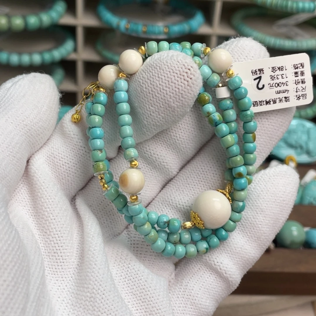 绿松石未镶嵌璃光项链2