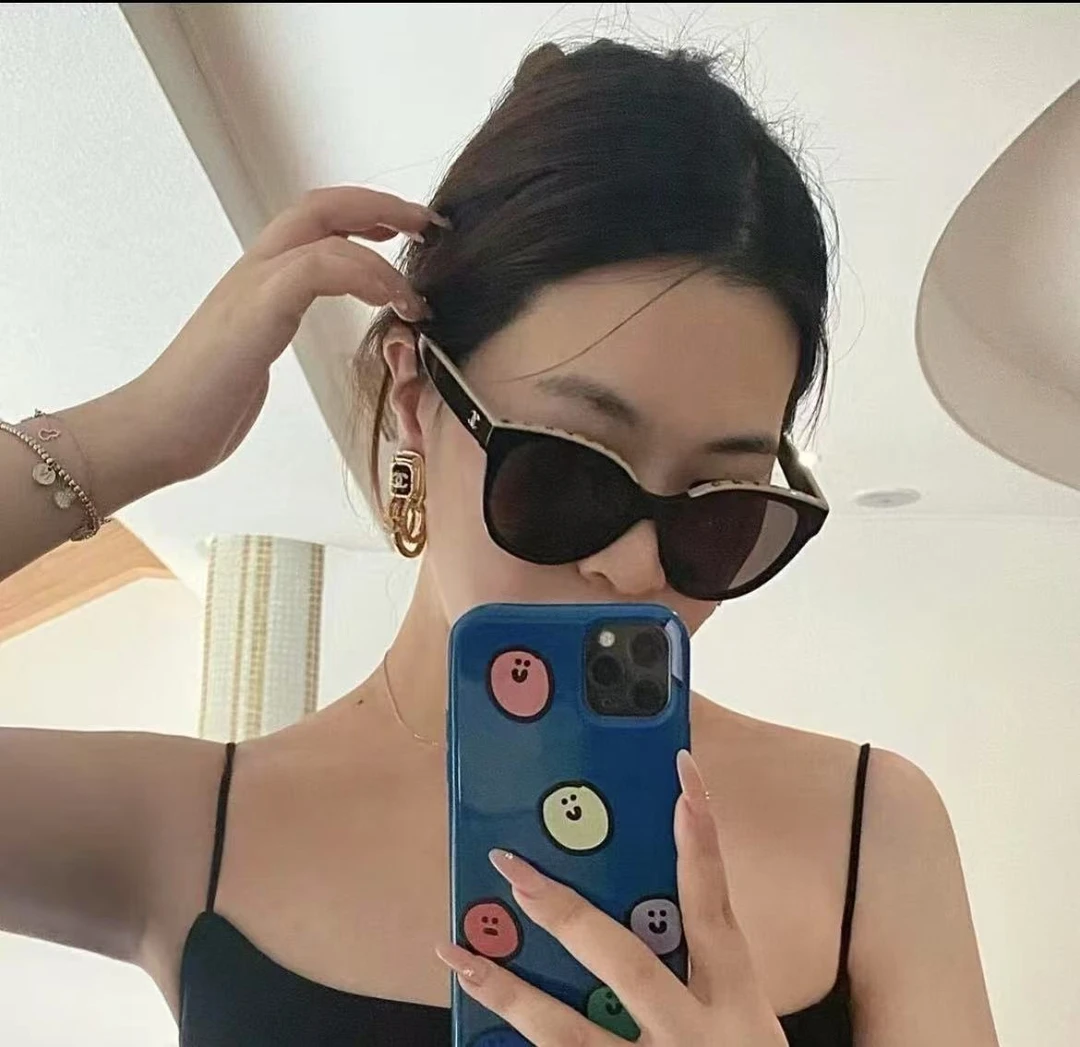 未使用 Chanel/香奈儿 /GG/ 新款经典时尚百搭侧边logo墨镜 5414