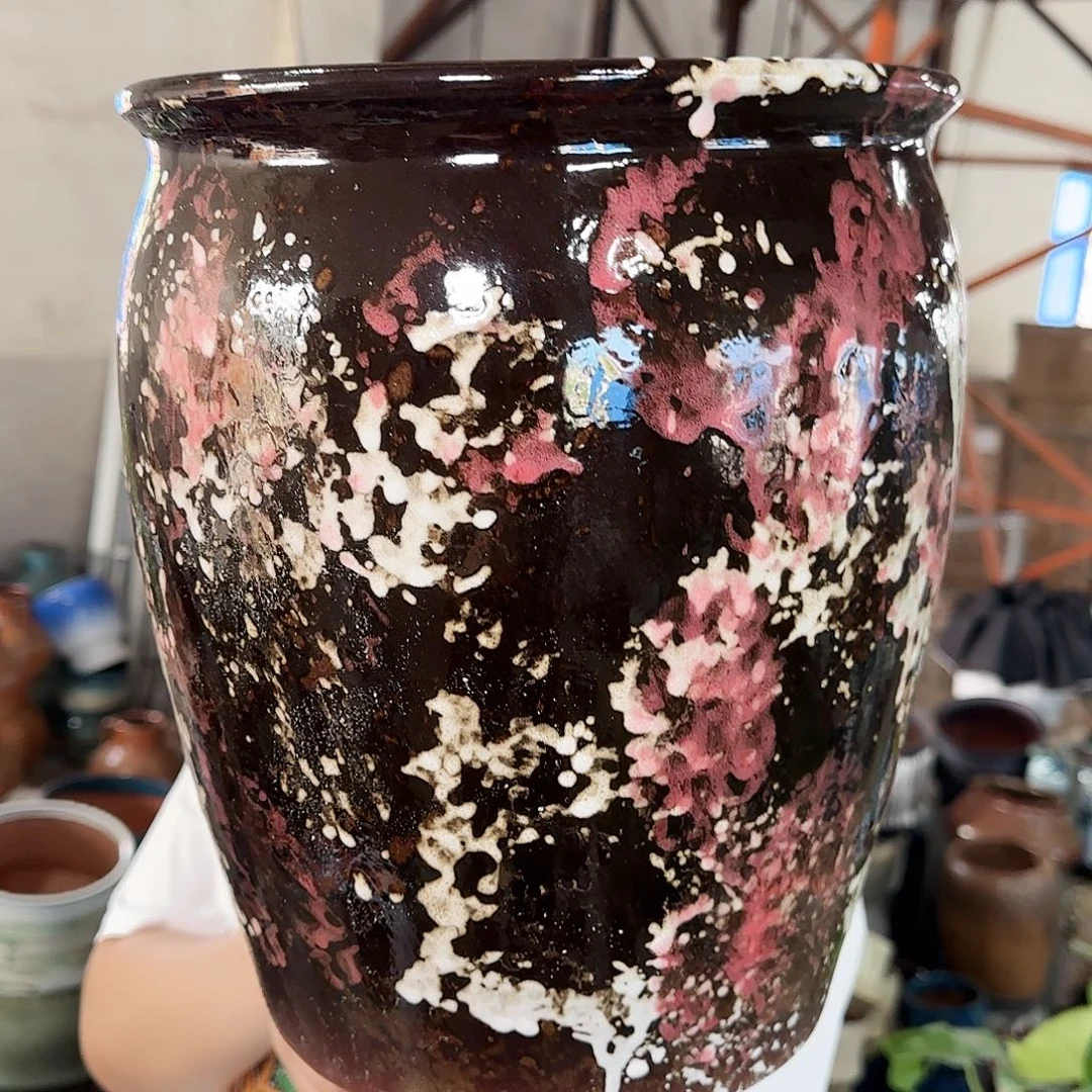 紫砂花盆高30口25