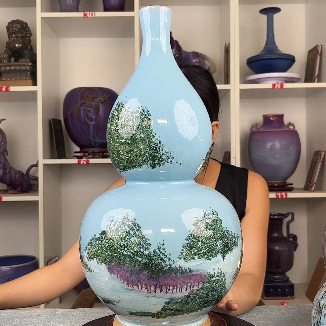 瓷片摆件……葫芦福禄……