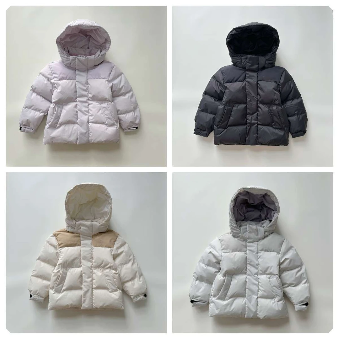 秋冬季新款儿童加厚棉服韩版休闲男童女童中长款棉外套LOBN97