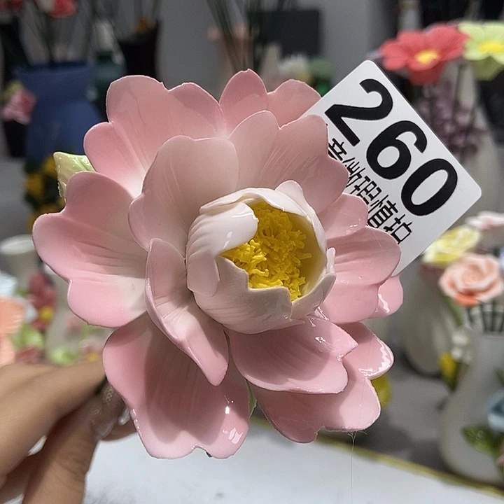陶瓷纯手工捏花设计