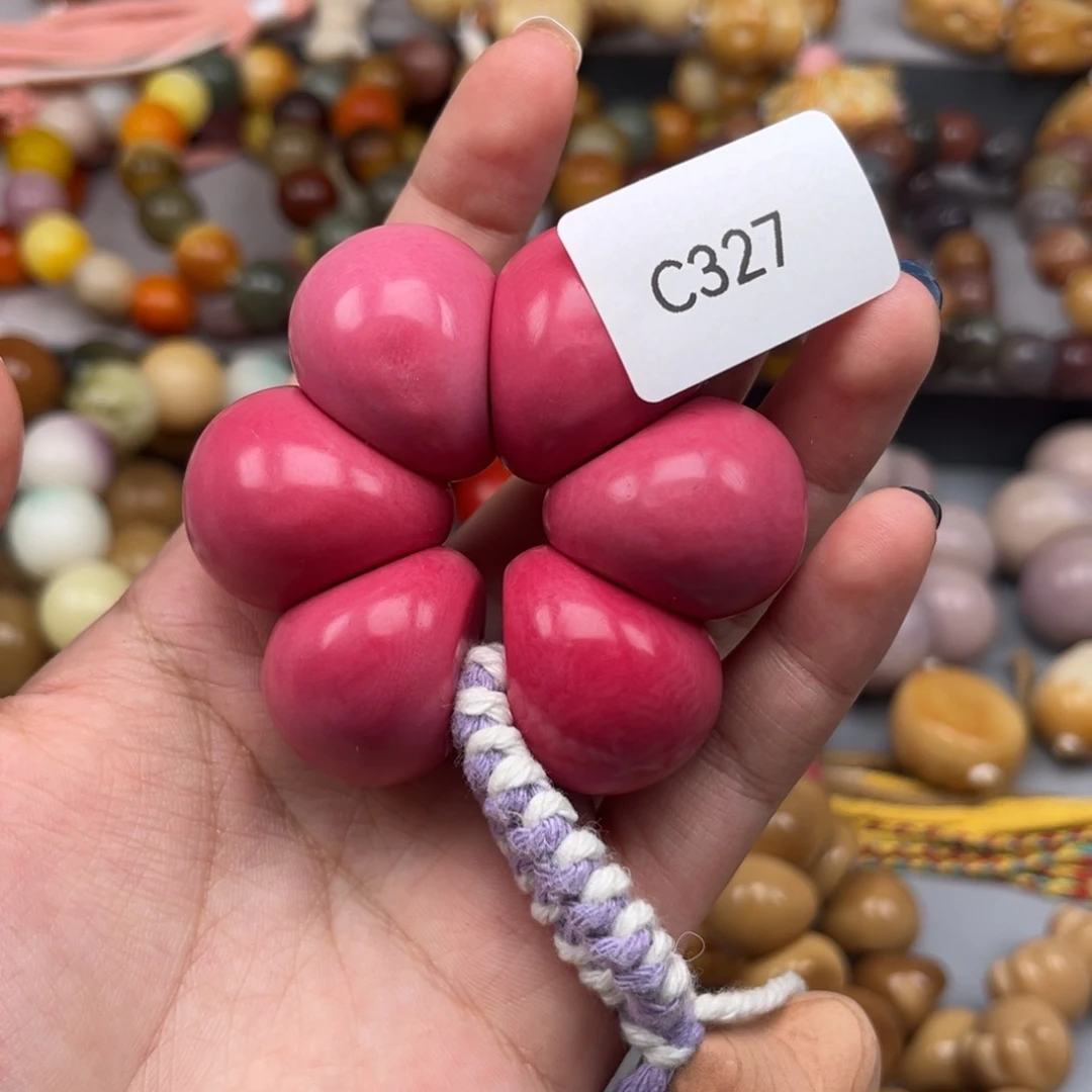 手串菩提根/象牙果c327 蒜瓣21+mm通货一串随机