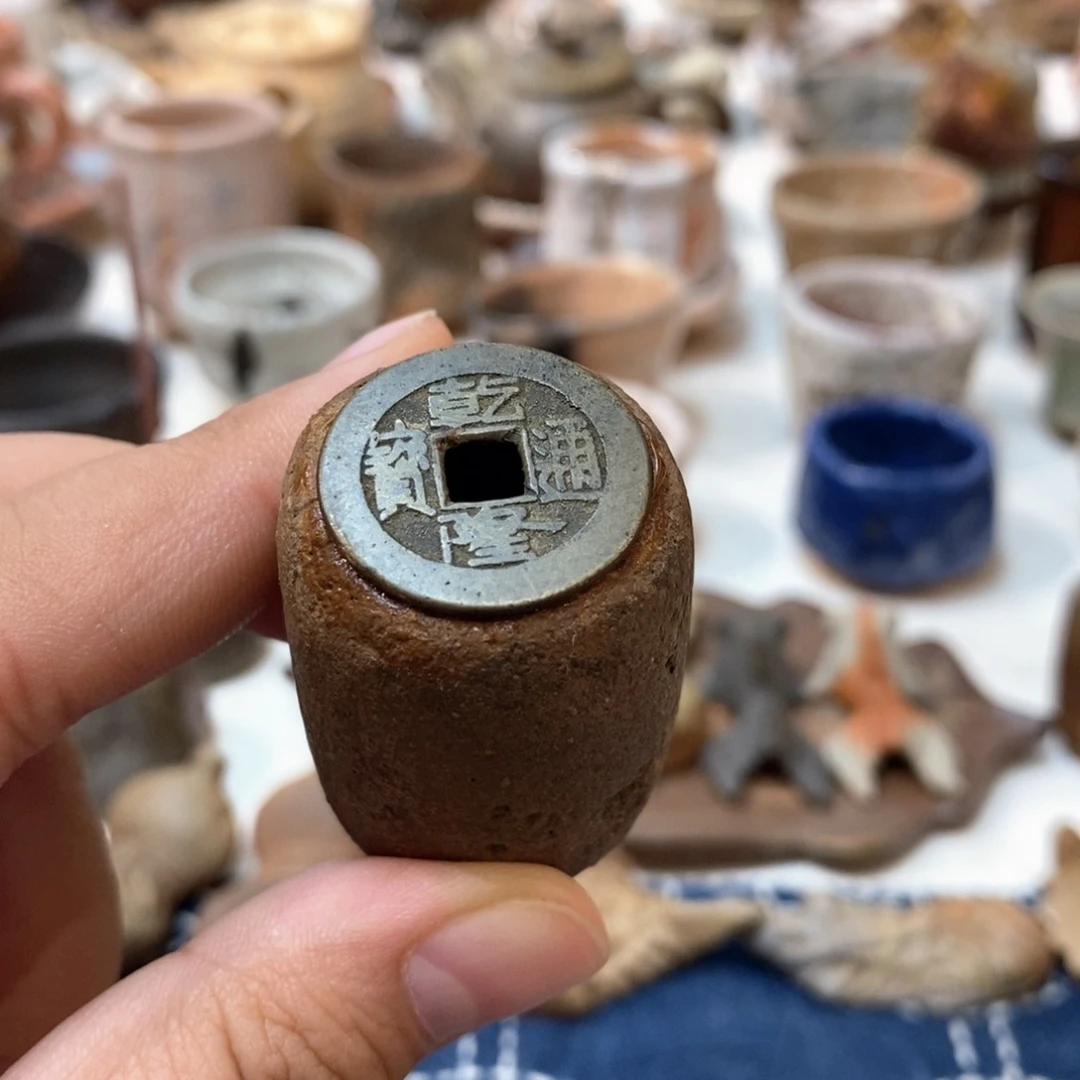 柴烧侘寂粗陶茶具