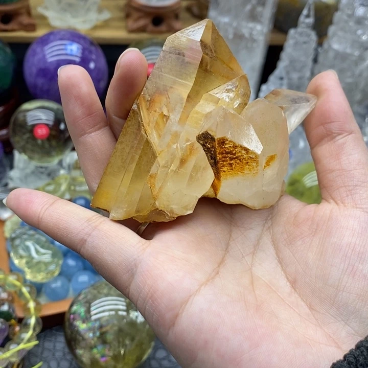 石材天然白水晶簇