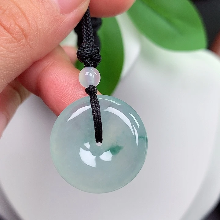 颈饰未镶嵌翡翠平安扣 23.1x5.6mm