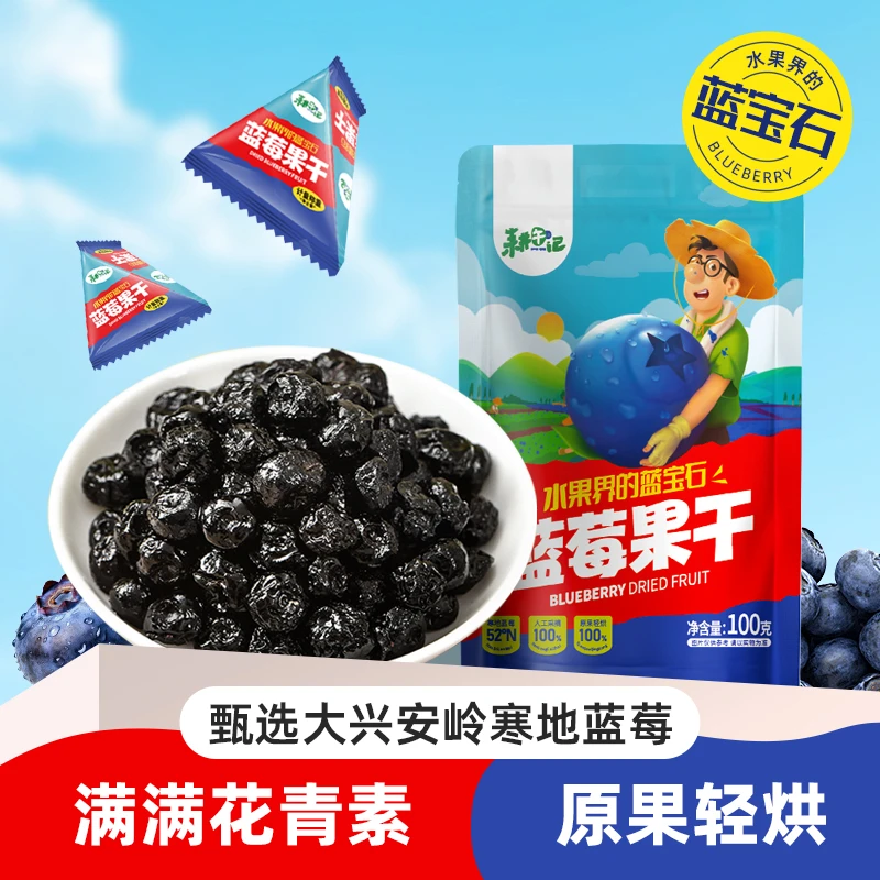 耕午记蓝莓果干独立小包装大兴安岭蓝莓蜜饯果脯蓝莓干