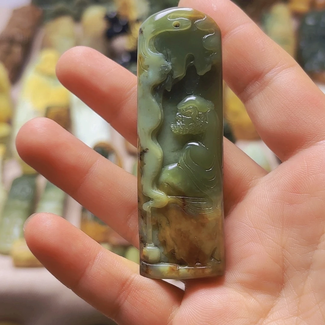 金***宝岫岩河磨玉（透闪石质玉）未镶嵌颈饰