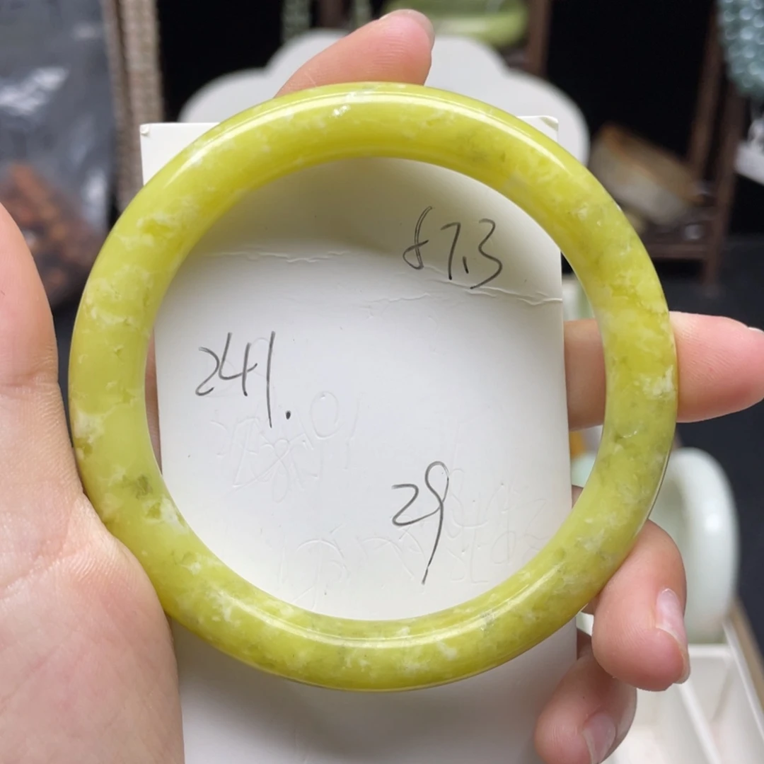 未镶嵌蛇纹石玉手镯