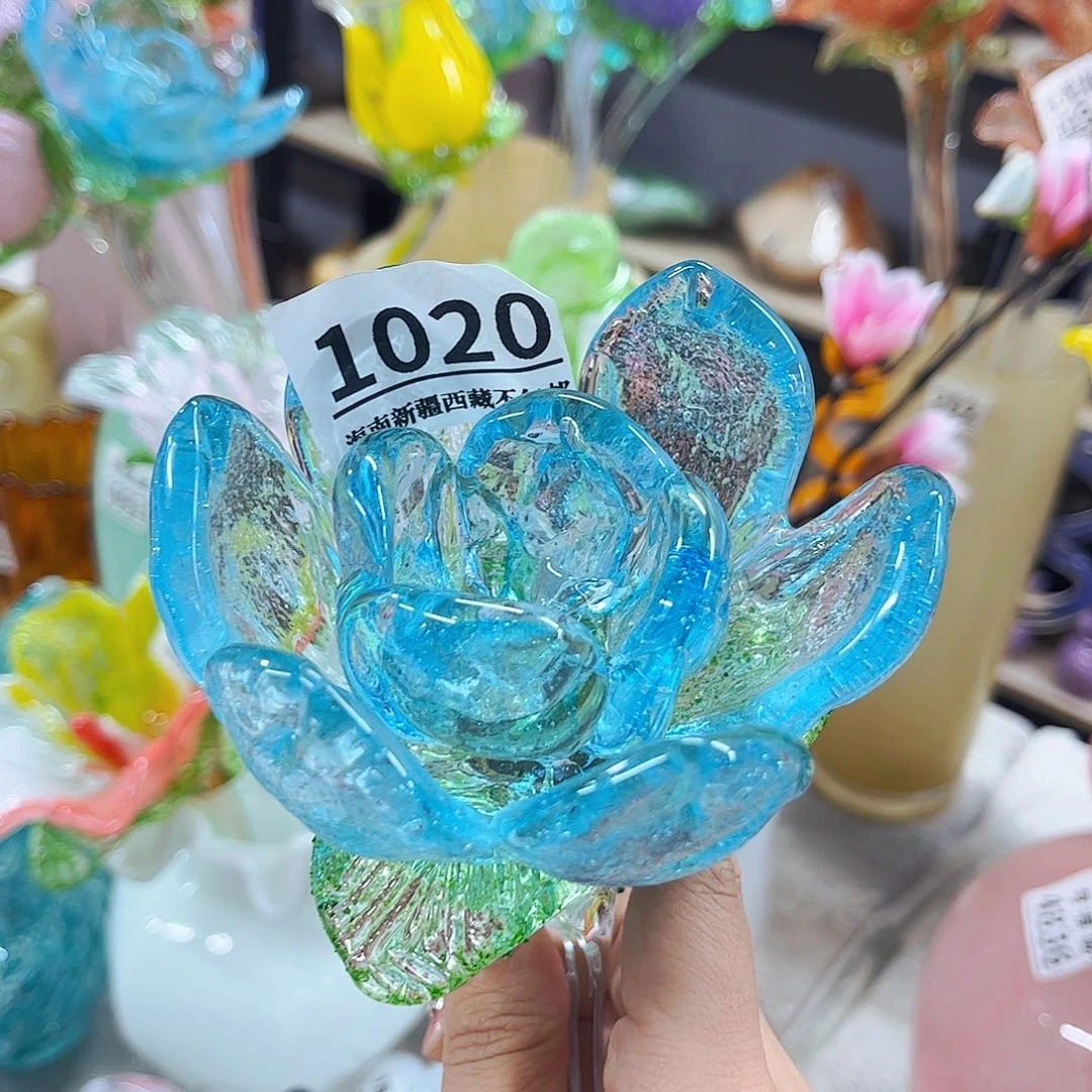 荷花1020 家悦美居琉璃花瓶