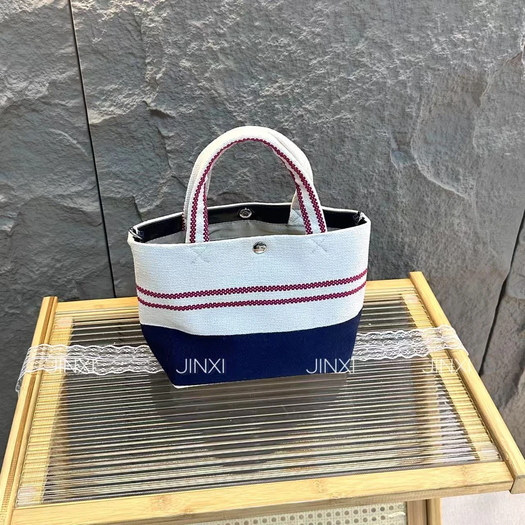 度假休闲帆布ins风格手提小水桶包