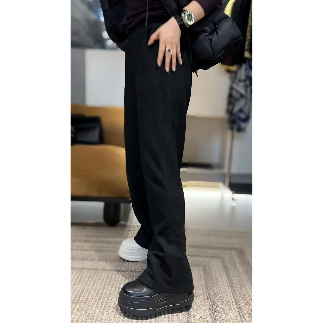 《牛克拉斯直筒裤》补单1039高腰直筒休闲裤宽松百搭休闲裤长裤女裤