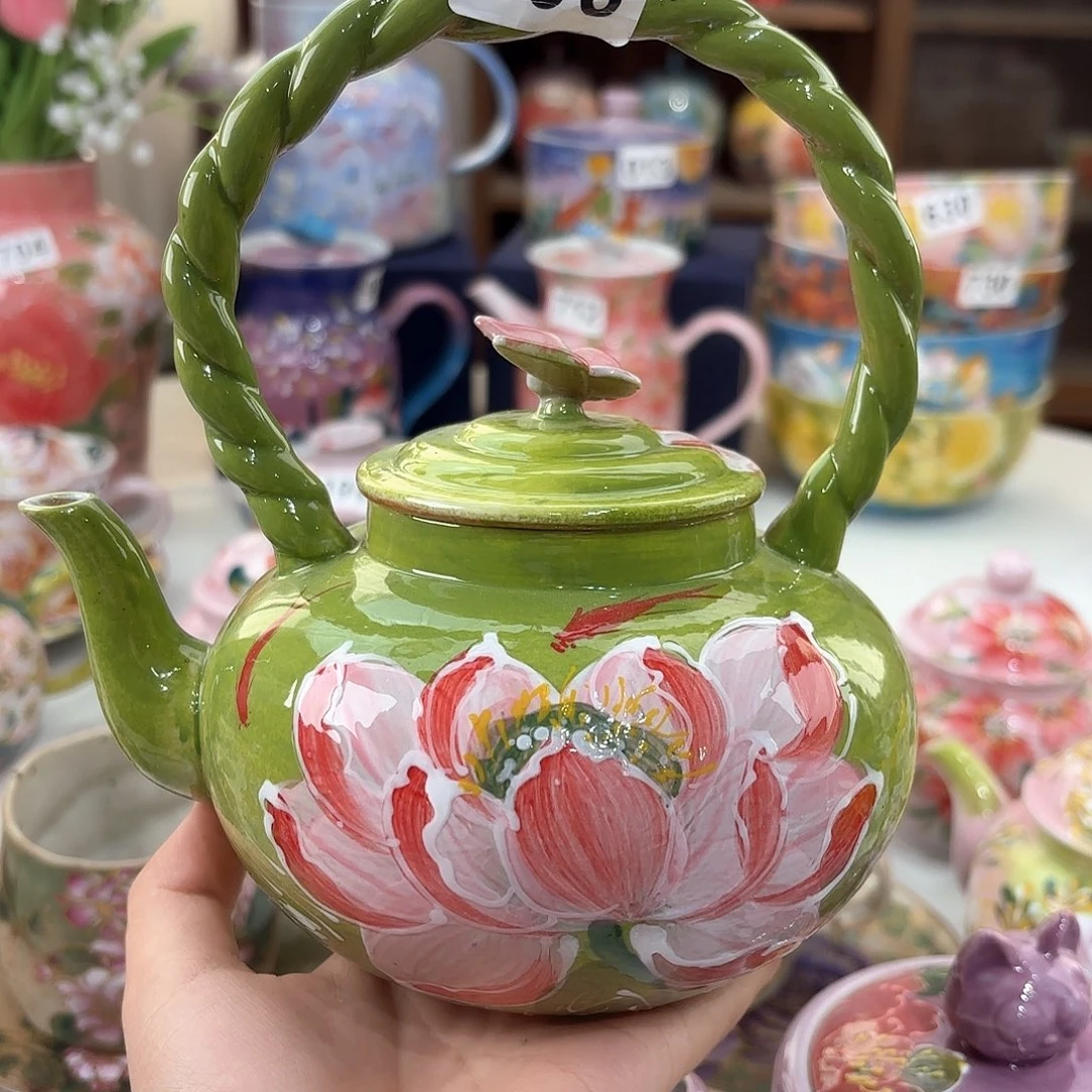 小***妃景德镇手绘高温釉下彩陶瓷茶具