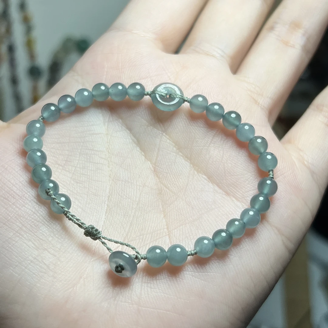 非金属布艺手链 【远山黛】萧章·清冷感手工编绳