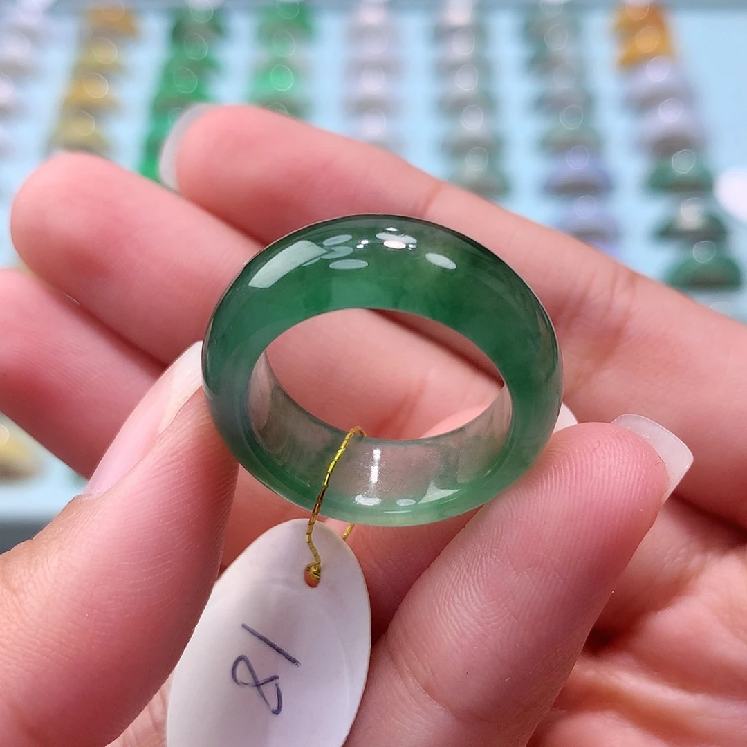 未镶嵌戒指翡翠18圈