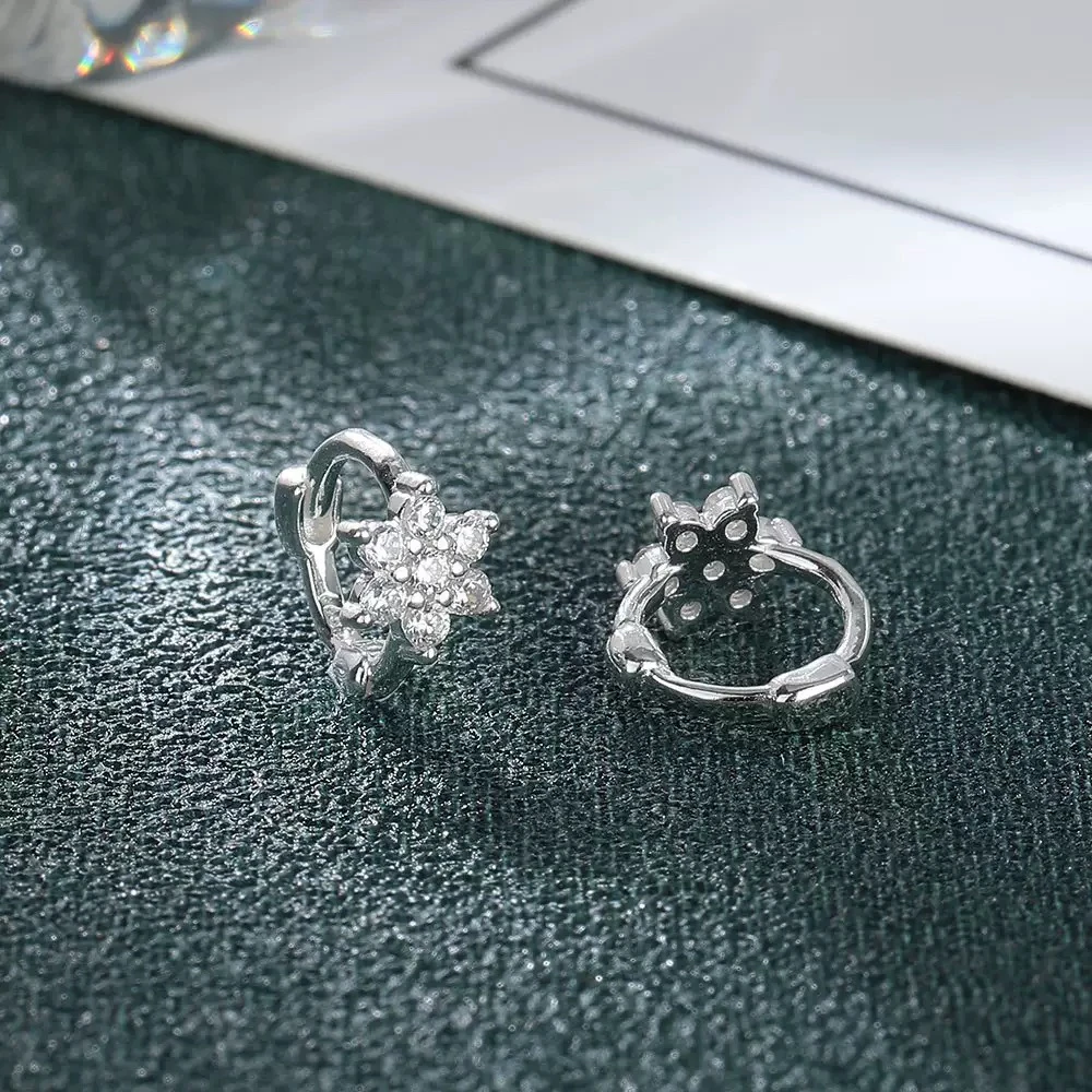 足银耳饰 是999纯银耳骨扣耳饰简约通用耳环原创设计精致甜美日韩