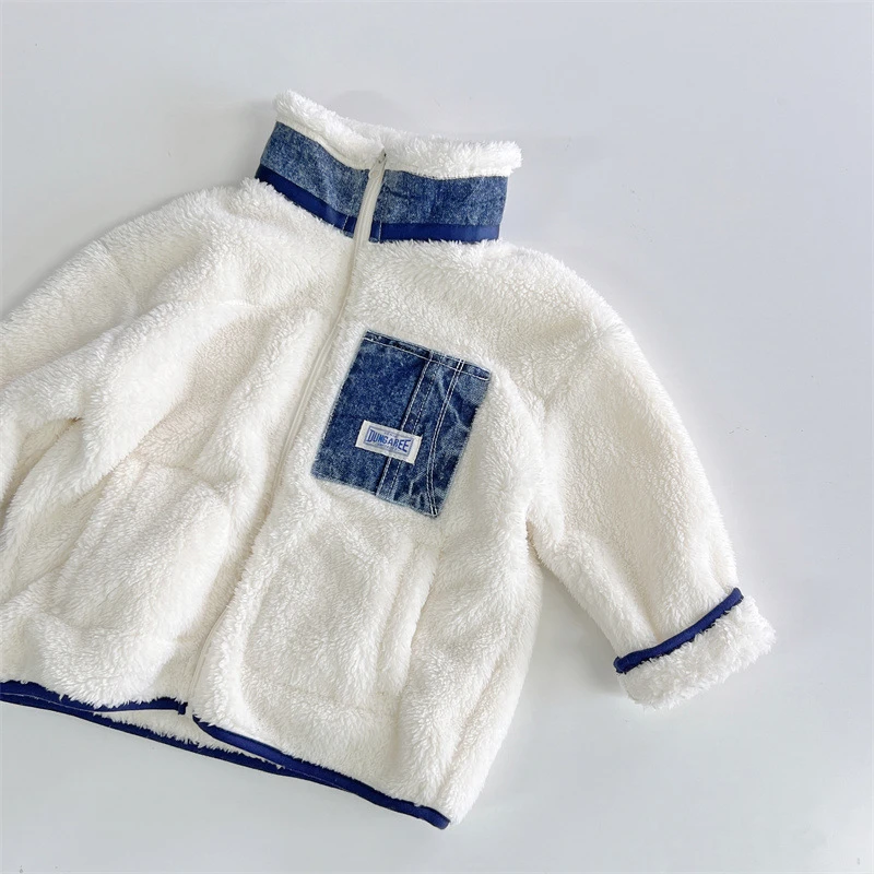 【23757MS】白色摇粒绒外套