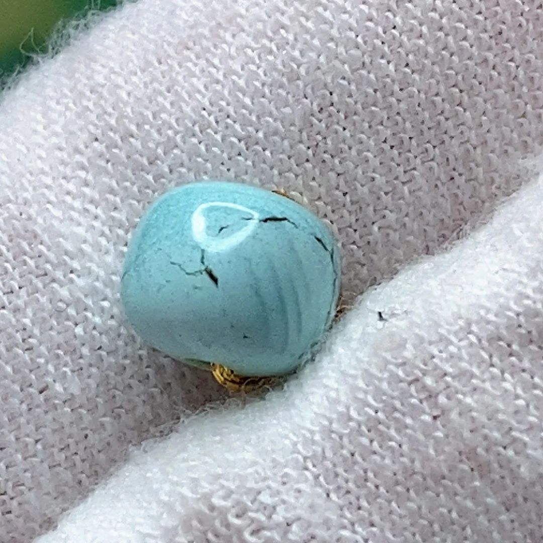 绿松石未镶嵌天然原矿 地大质检