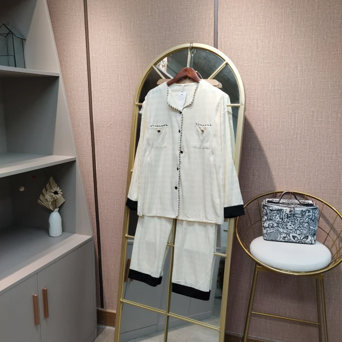ET120宅孕美孕妇杏色月子服套装XXL120-150