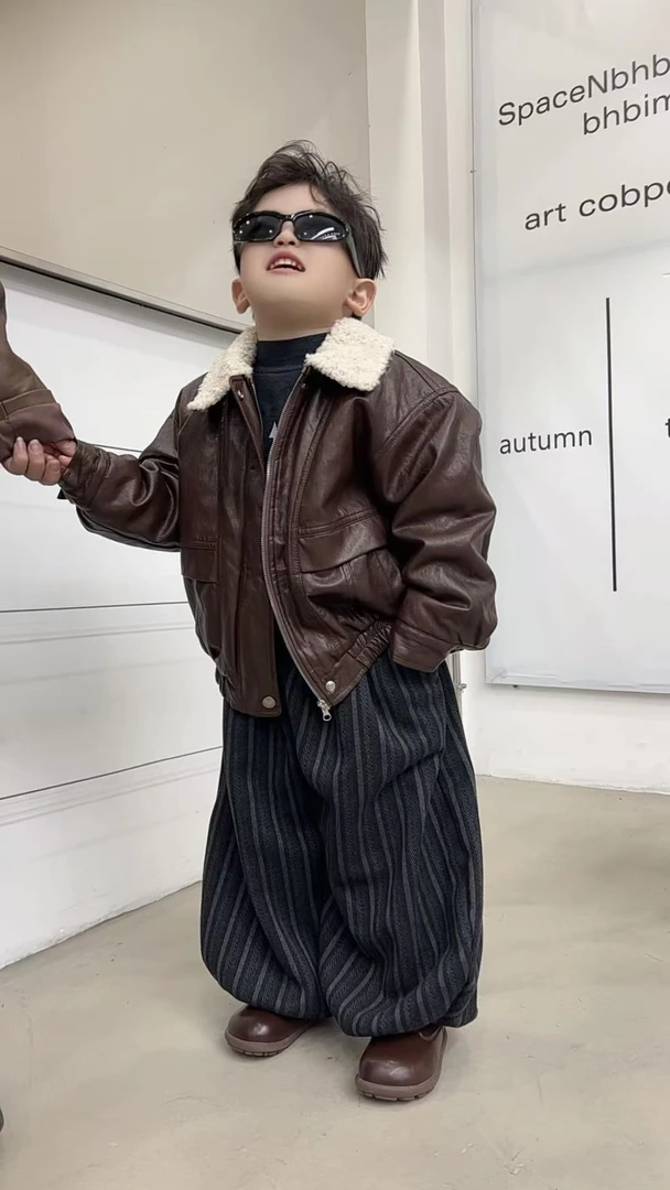 【棉逗熊品牌】男童韩版冬季休闲男童百搭酷帅外套-17583