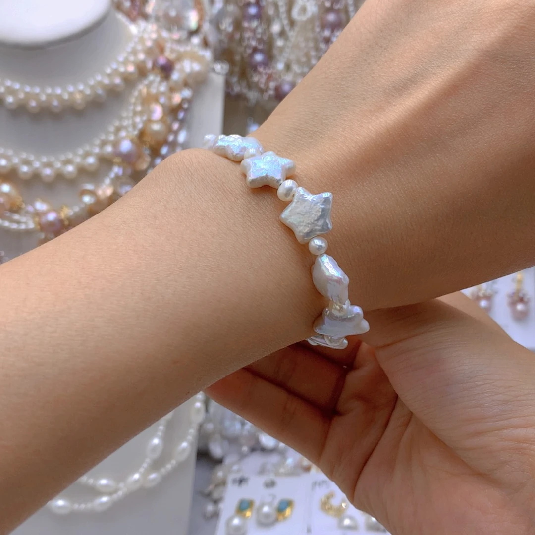 合金耳环淡水珍珠