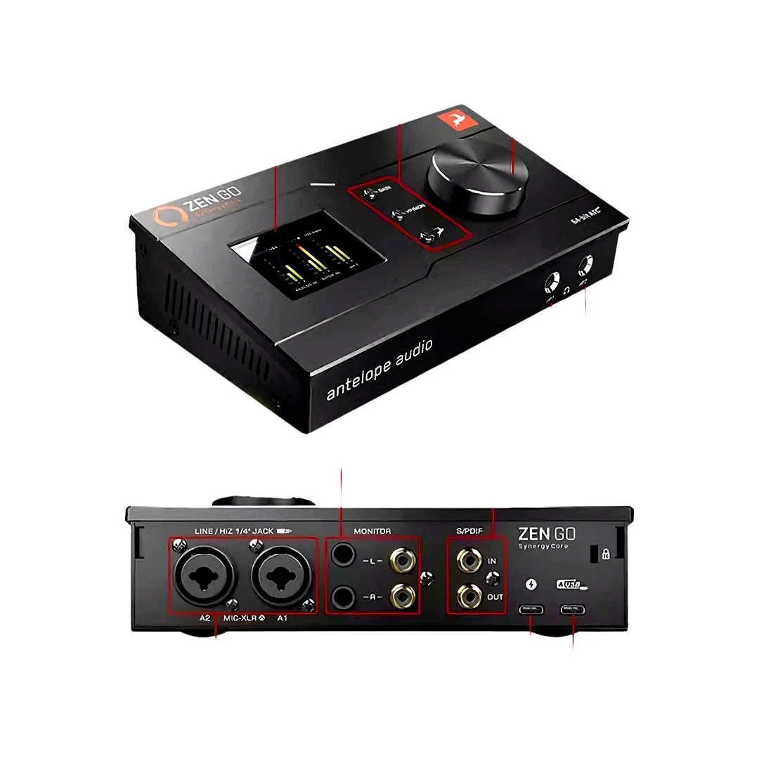 Antelope羚羊Zen quadro声卡USB手机电脑录音直播K歌OTG无损传输