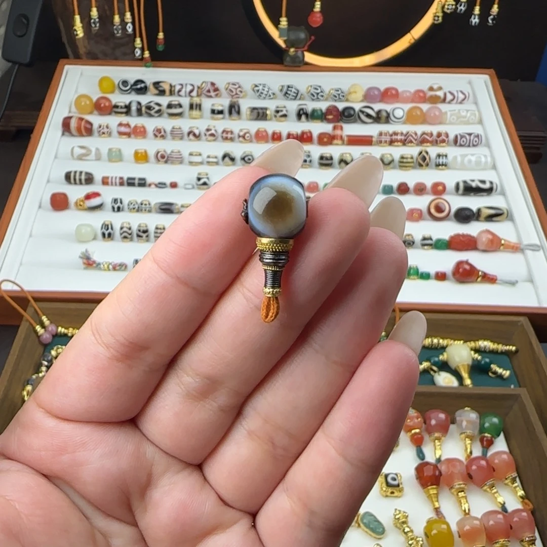 玛瑙/玉髓未镶嵌单珠顶珠腰珠配珠搭配