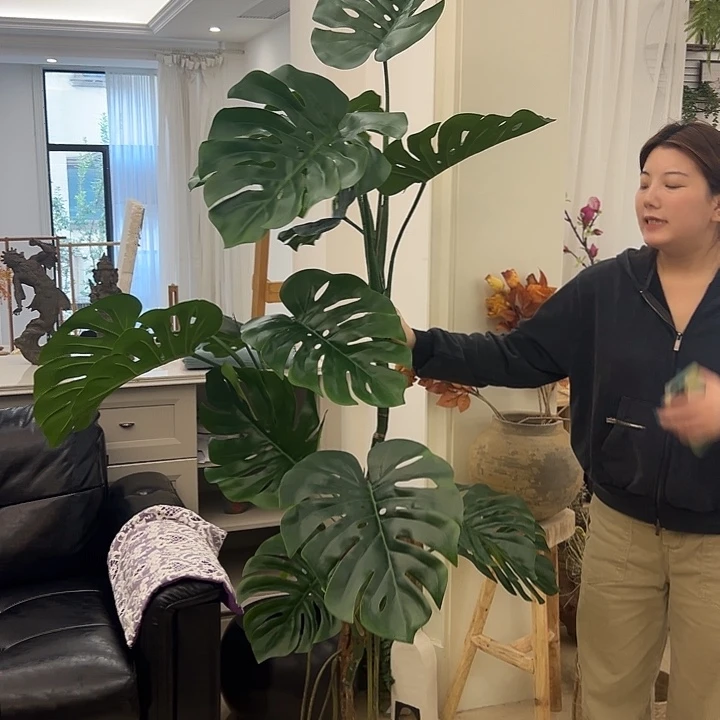 一口价 高180龟背竹超级仿真