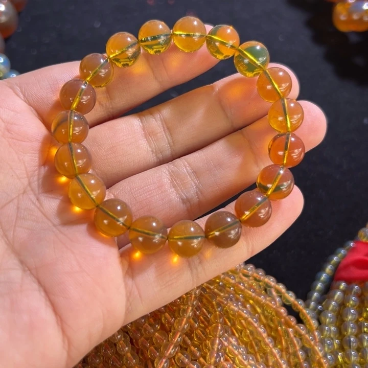 琥珀颈饰未镶嵌琥珀手串10mm