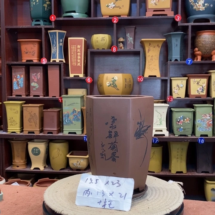 紫砂花盆紫砂作品