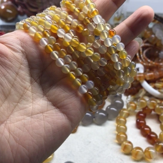 玛瑙/玉髓手链未镶嵌ˣ***ᶠ