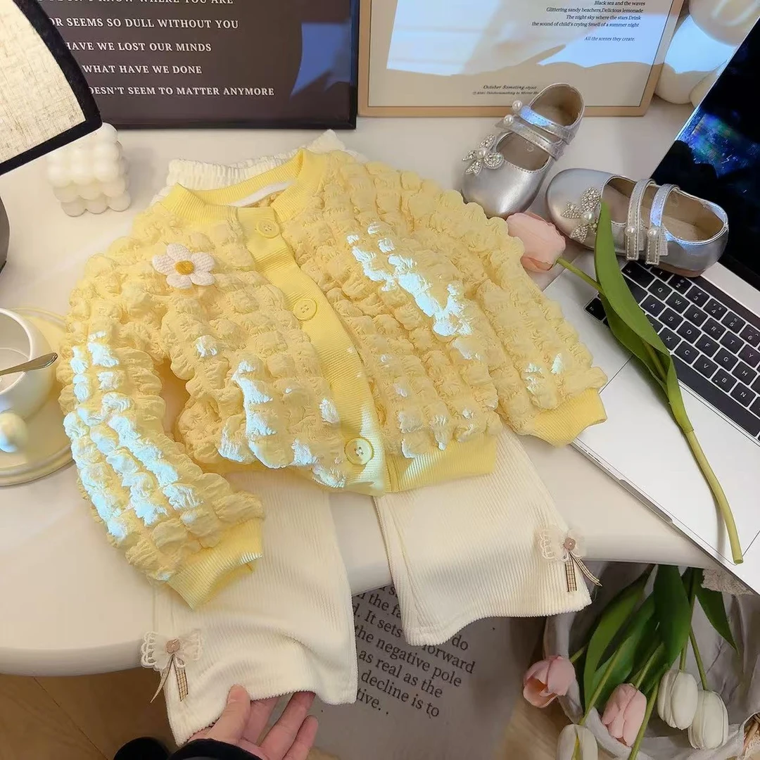 【小甜新】2025儿童春季洋气新款女童清新款套装