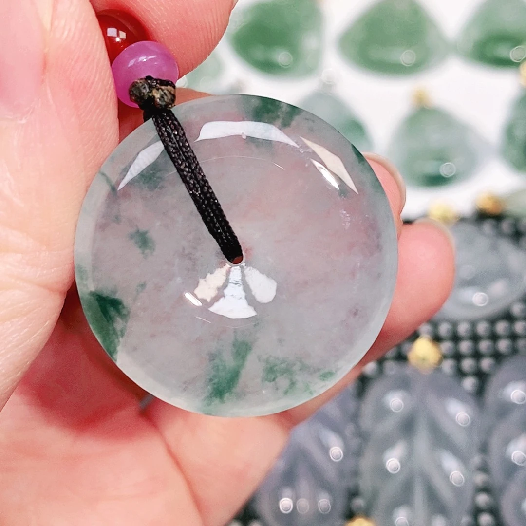 翡翠未镶嵌颈饰28.1-5.7