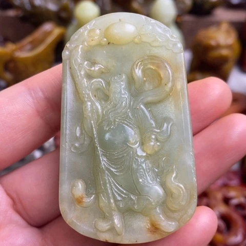蛇纹石玉未镶嵌颈饰33